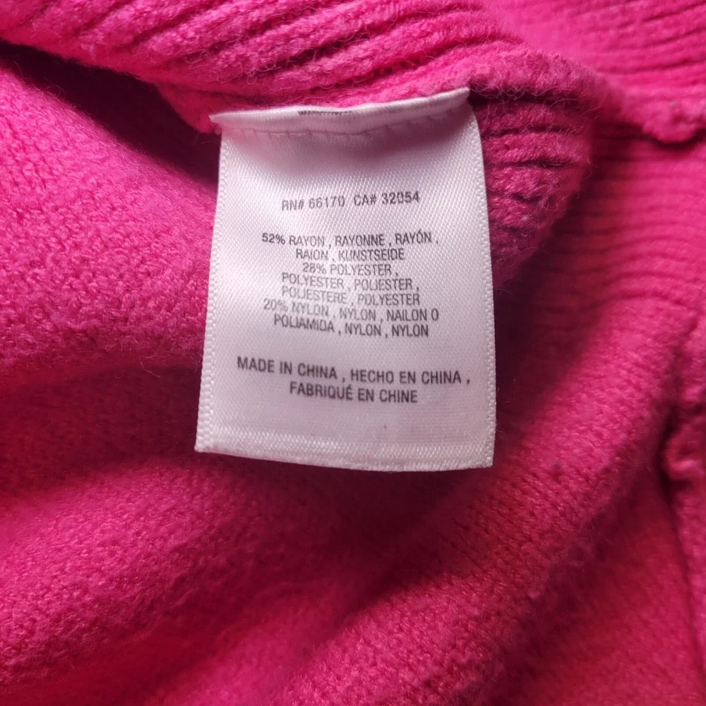 Moth Anthropologie‎ Pink Cowl Neck Sweater XS Curved Hem Pullover O